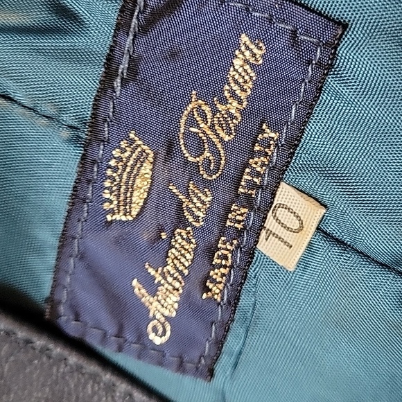 Vintage Blue Leather Dress - Picture 5 of 5